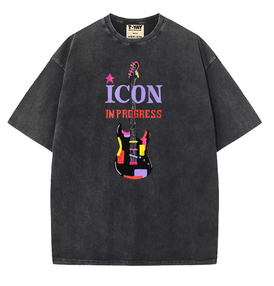 Oversized t-shirt - Icon in progress - black