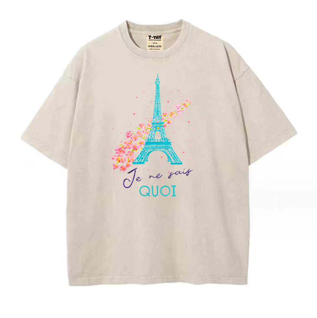 Oversized t-shirt - Je ne sais quois - beige