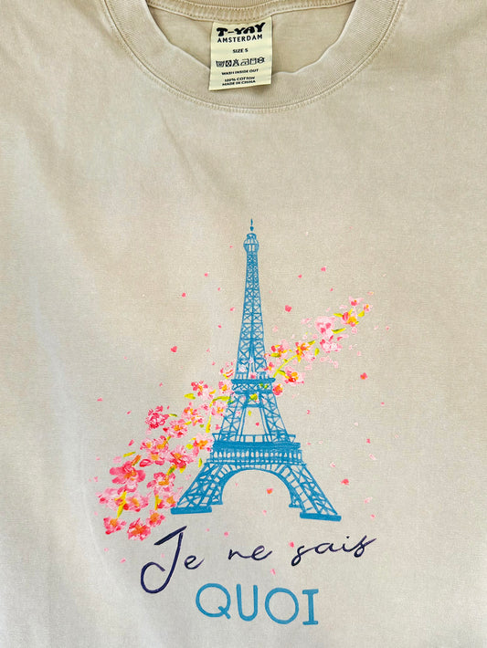 Oversized t-shirt - Je ne sais quois - beige