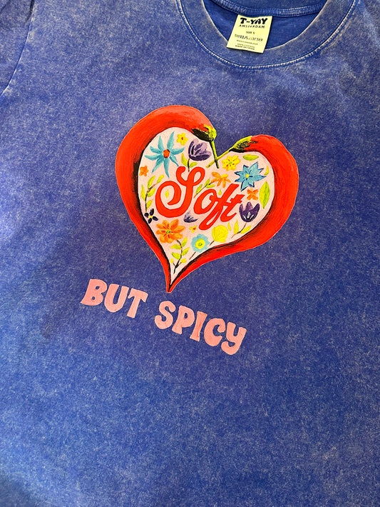 Oversized t-shirt - Soft but spicy - blue