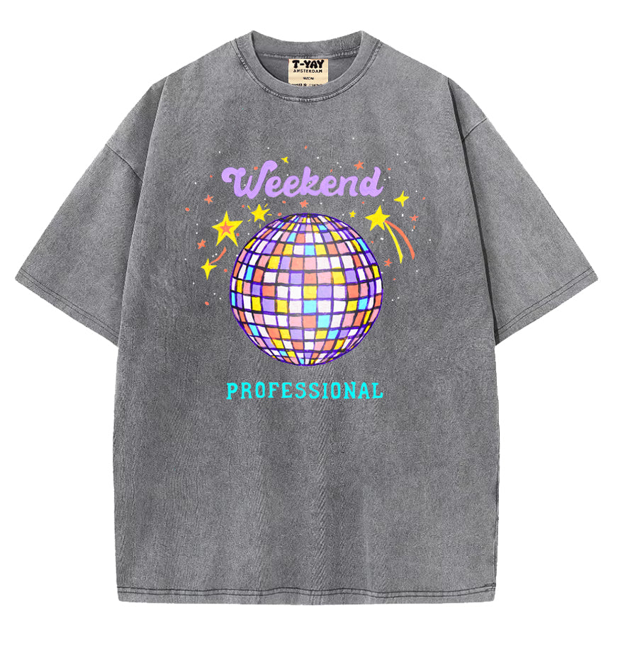 Oversized t-shirt - Weekend professional - grey
