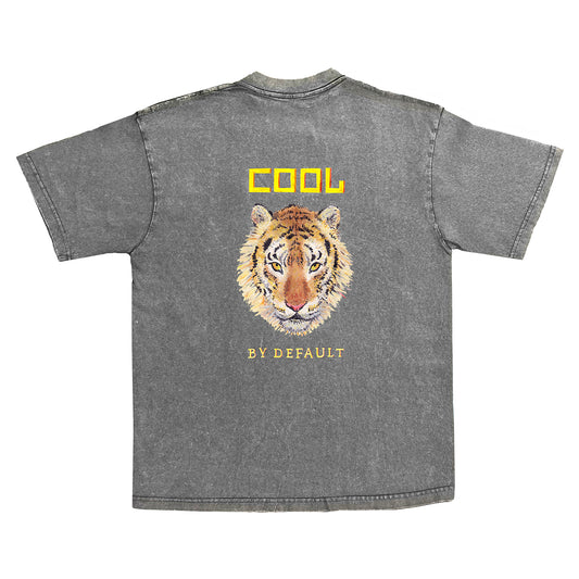 Oversized t-shirt - Cool by default - grey backprint